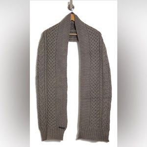 Rebecca Minkoff Mixed Stitch Scarf heather Gray Scarf
